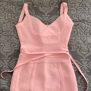 Light Pink Bandage dress